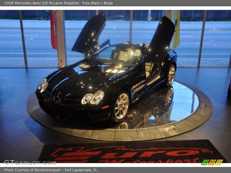 Pure Black / Beige 2008 Mercedes-Benz SLR McLaren Roadster