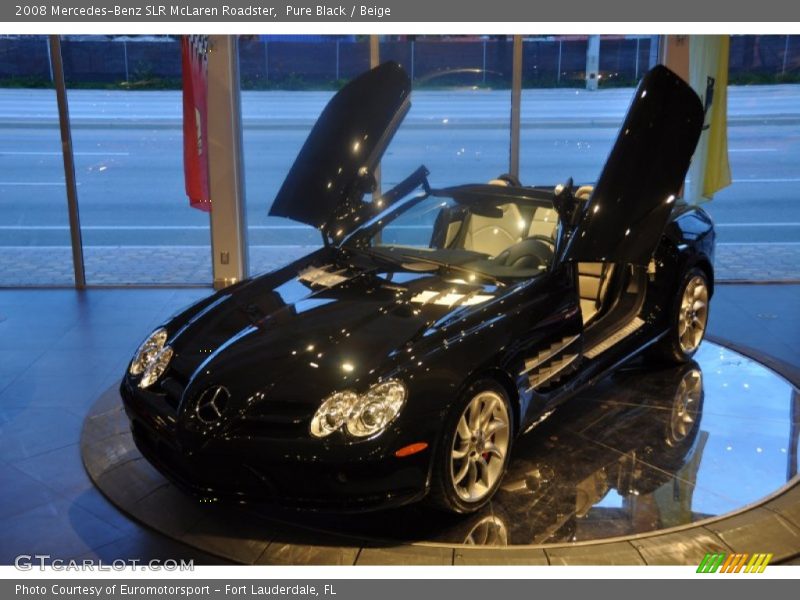 Pure Black / Beige 2008 Mercedes-Benz SLR McLaren Roadster