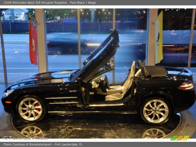 Pure Black / Beige 2008 Mercedes-Benz SLR McLaren Roadster