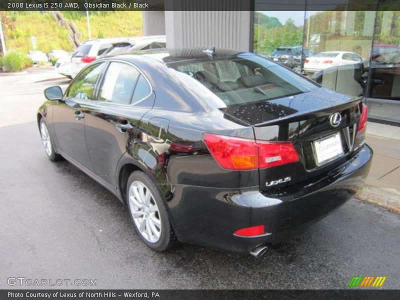 Obsidian Black / Black 2008 Lexus IS 250 AWD
