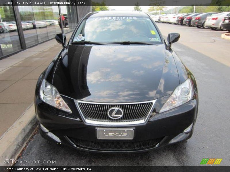 Obsidian Black / Black 2008 Lexus IS 250 AWD