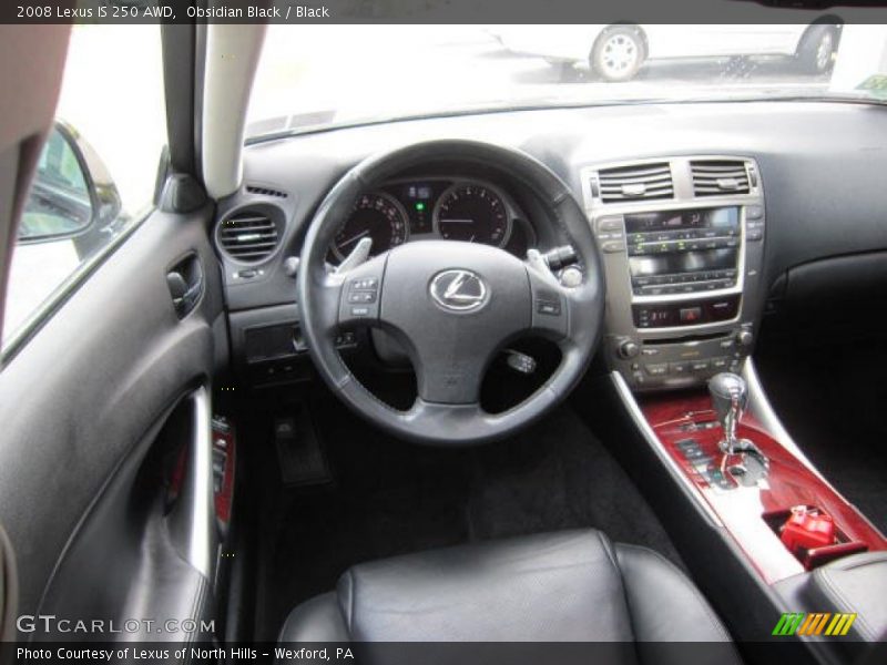 Obsidian Black / Black 2008 Lexus IS 250 AWD