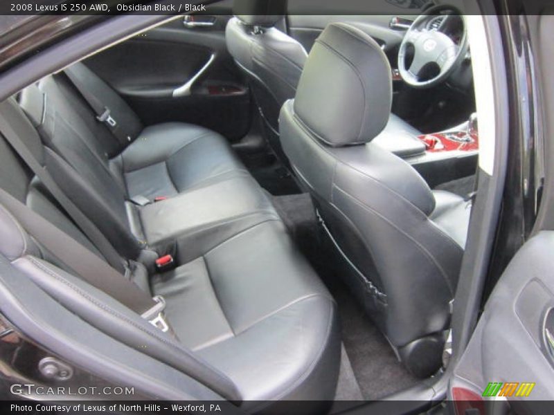 Obsidian Black / Black 2008 Lexus IS 250 AWD