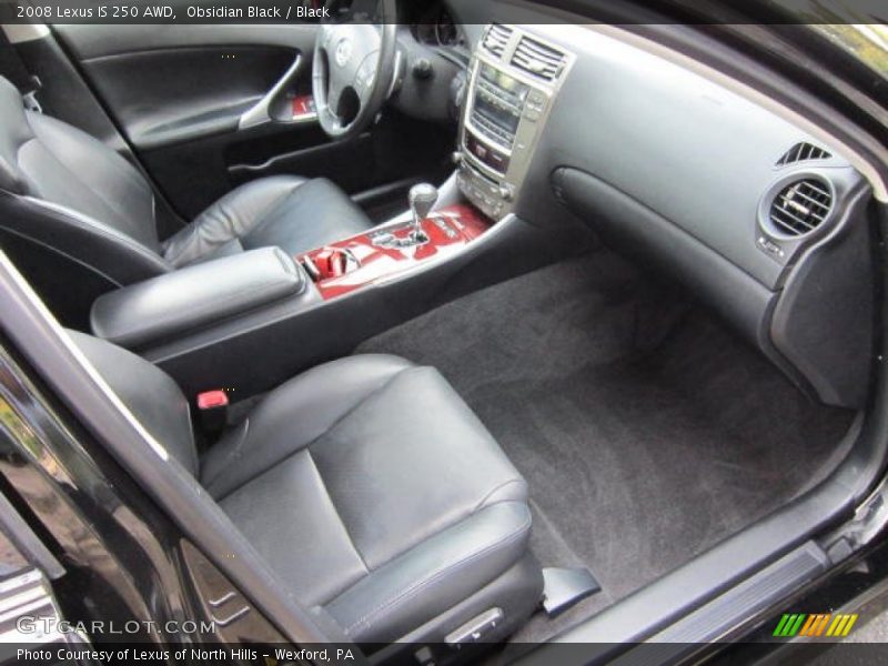 Obsidian Black / Black 2008 Lexus IS 250 AWD