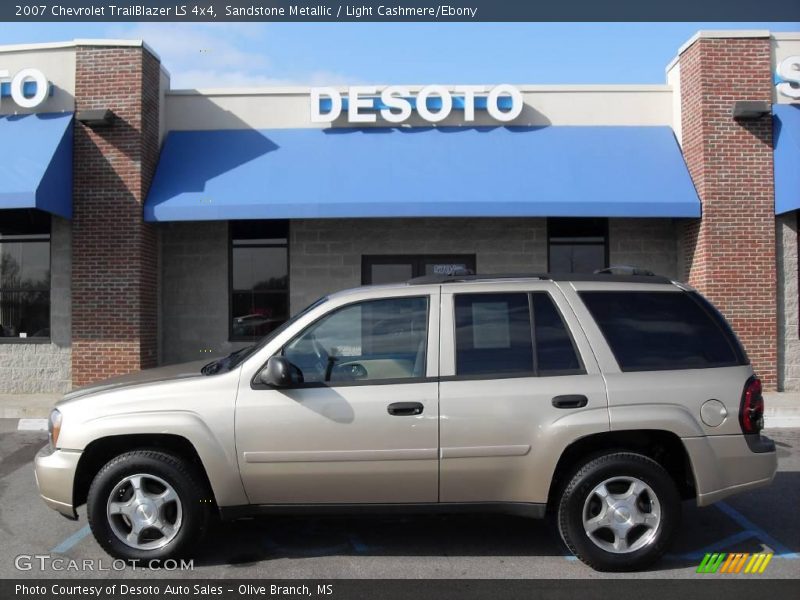 Sandstone Metallic / Light Cashmere/Ebony 2007 Chevrolet TrailBlazer LS 4x4