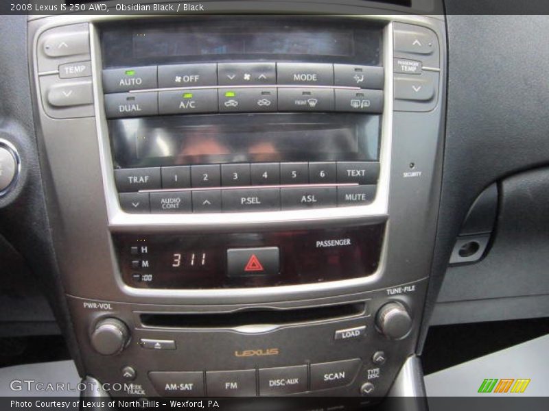 Obsidian Black / Black 2008 Lexus IS 250 AWD
