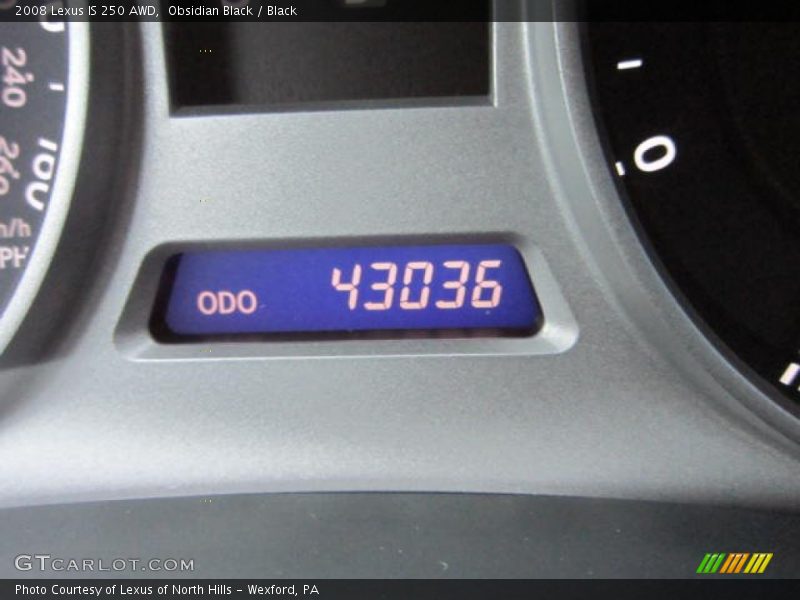 Obsidian Black / Black 2008 Lexus IS 250 AWD
