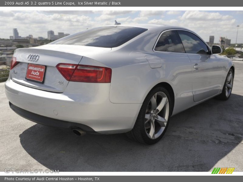 Ice Silver Metallic / Black 2009 Audi A5 3.2 quattro S Line Coupe