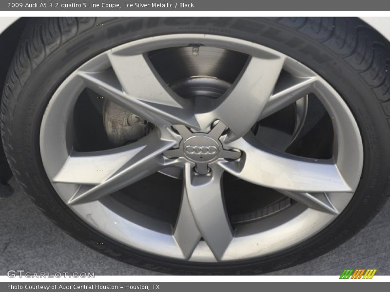 Ice Silver Metallic / Black 2009 Audi A5 3.2 quattro S Line Coupe