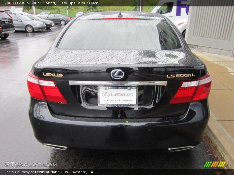 Black Opal Mica / Black 2008 Lexus LS 600h L Hybrid