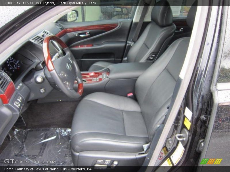Black Opal Mica / Black 2008 Lexus LS 600h L Hybrid