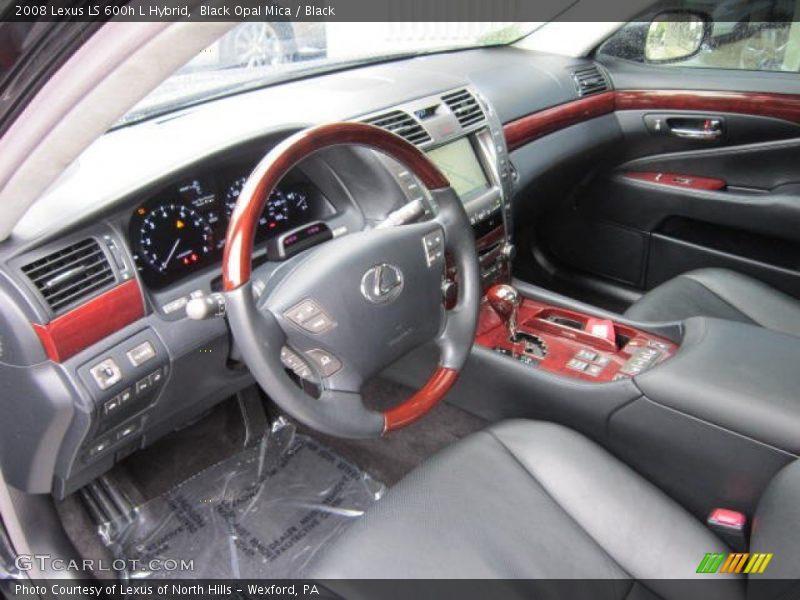 Black Opal Mica / Black 2008 Lexus LS 600h L Hybrid