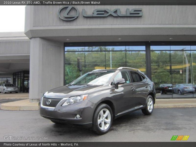 Truffle Brown Mica / Black/Brown Walnut 2010 Lexus RX 350 AWD