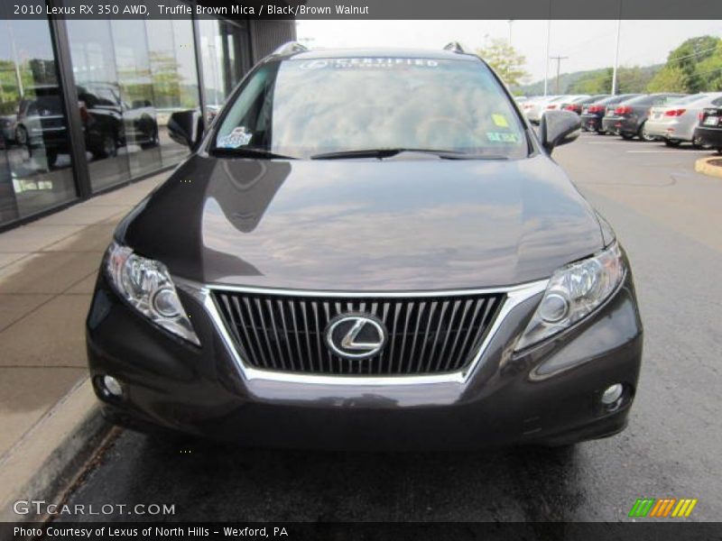Truffle Brown Mica / Black/Brown Walnut 2010 Lexus RX 350 AWD