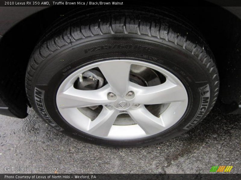Truffle Brown Mica / Black/Brown Walnut 2010 Lexus RX 350 AWD