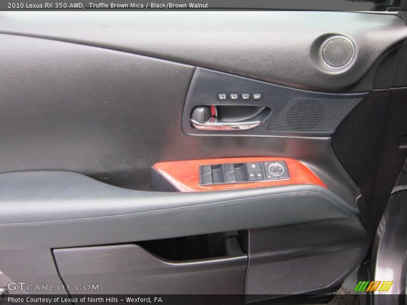 Truffle Brown Mica / Black/Brown Walnut 2010 Lexus RX 350 AWD
