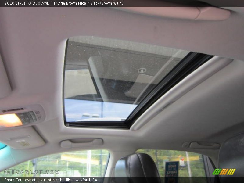 Truffle Brown Mica / Black/Brown Walnut 2010 Lexus RX 350 AWD