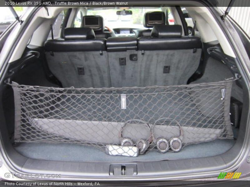 Truffle Brown Mica / Black/Brown Walnut 2010 Lexus RX 350 AWD