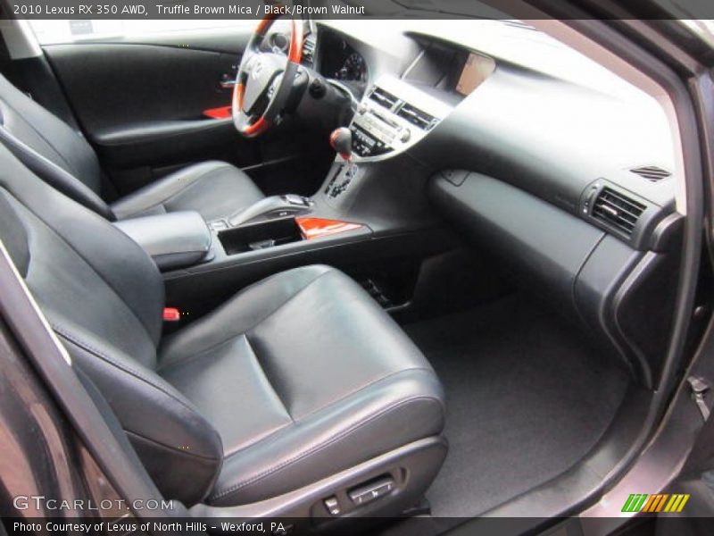Truffle Brown Mica / Black/Brown Walnut 2010 Lexus RX 350 AWD