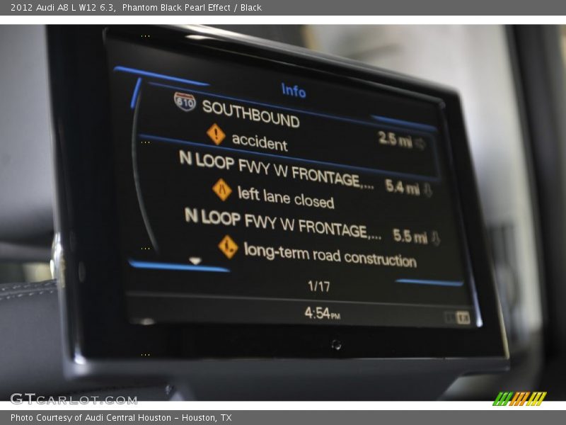 Phantom Black Pearl Effect / Black 2012 Audi A8 L W12 6.3