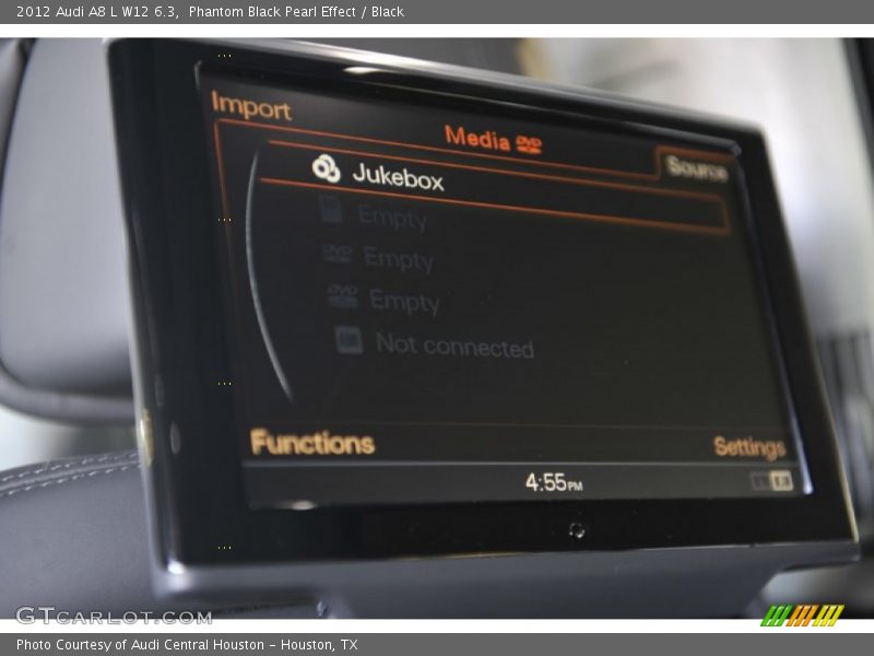Phantom Black Pearl Effect / Black 2012 Audi A8 L W12 6.3