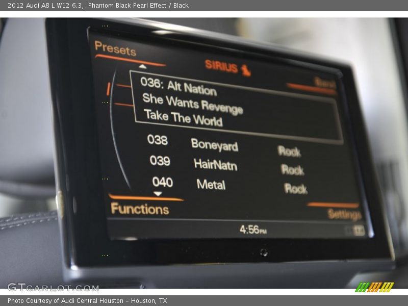 Phantom Black Pearl Effect / Black 2012 Audi A8 L W12 6.3
