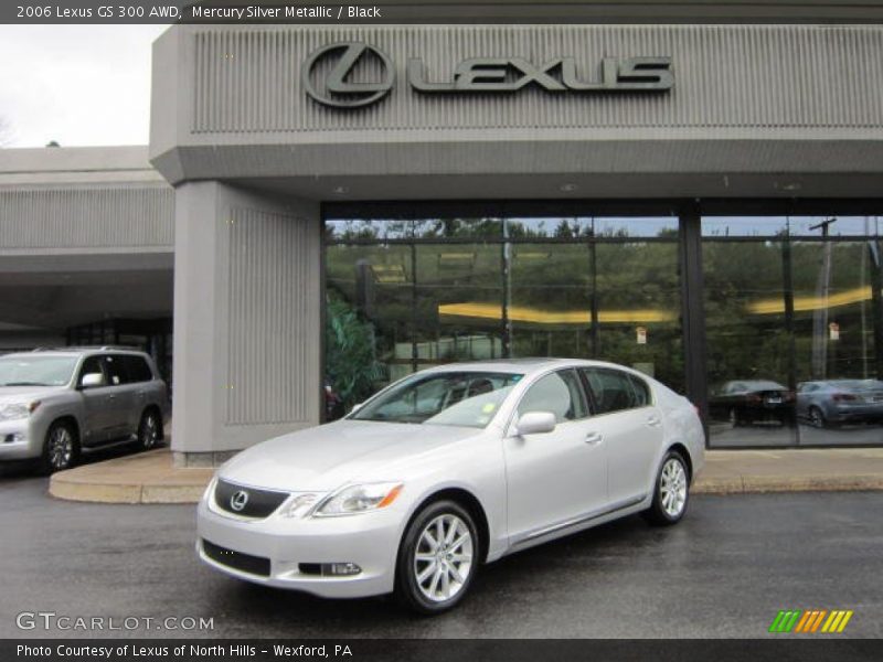 Mercury Silver Metallic / Black 2006 Lexus GS 300 AWD
