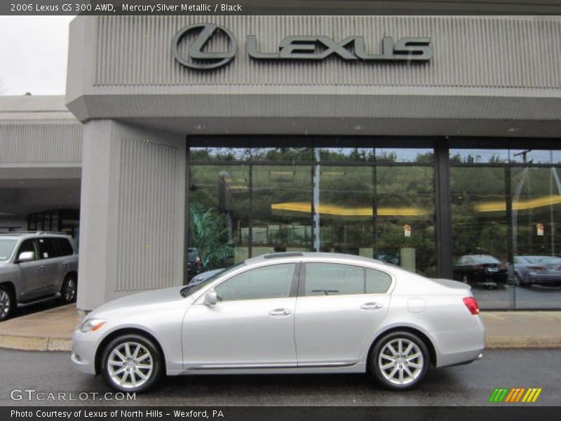 Mercury Silver Metallic / Black 2006 Lexus GS 300 AWD