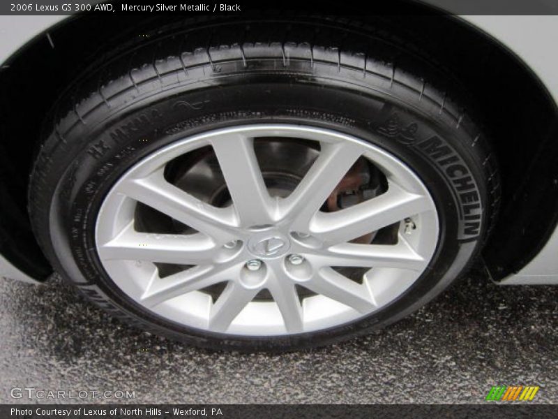 Mercury Silver Metallic / Black 2006 Lexus GS 300 AWD