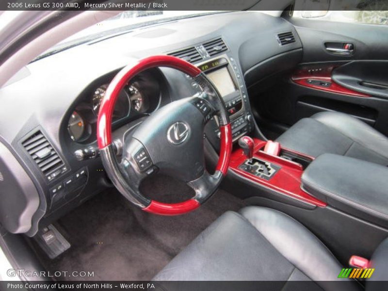 Mercury Silver Metallic / Black 2006 Lexus GS 300 AWD