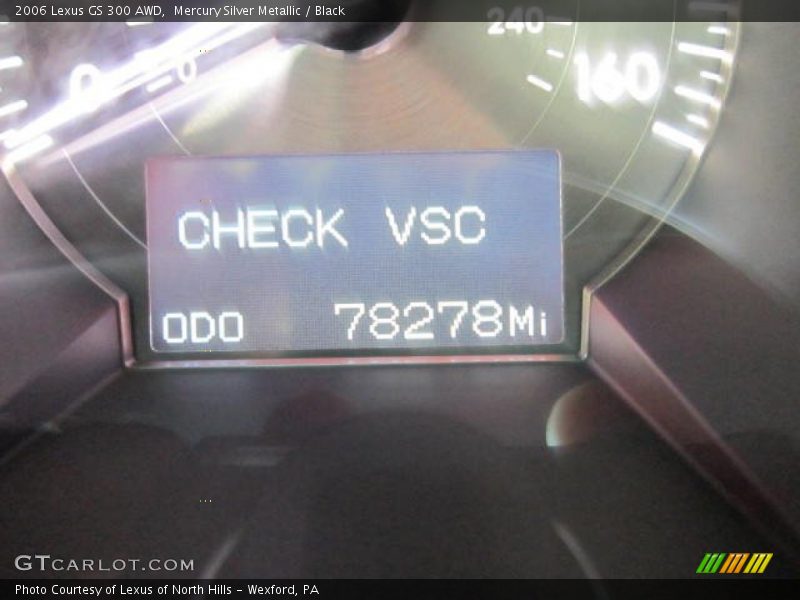 Mercury Silver Metallic / Black 2006 Lexus GS 300 AWD
