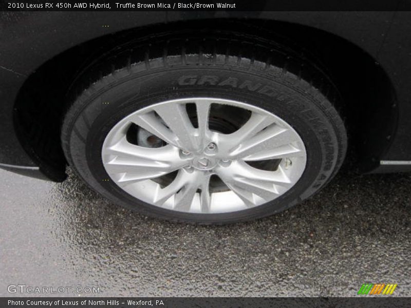 Truffle Brown Mica / Black/Brown Walnut 2010 Lexus RX 450h AWD Hybrid