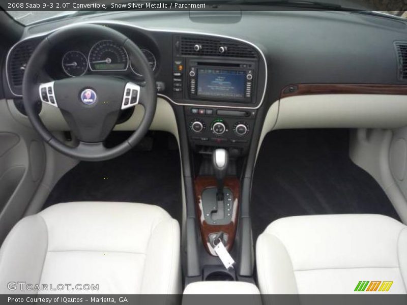 Snow Silver Metallic / Parchment 2008 Saab 9-3 2.0T Convertible