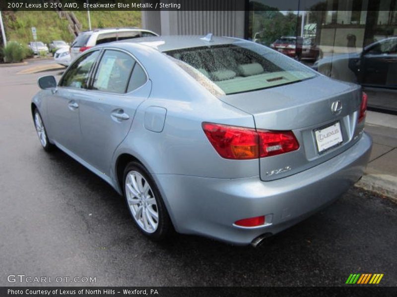 Breakwater Blue Metallic / Sterling 2007 Lexus IS 250 AWD