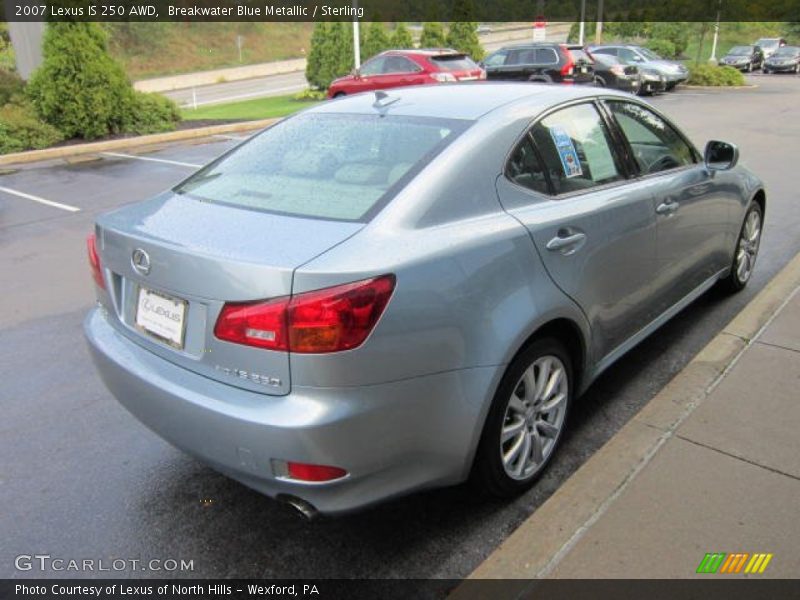 Breakwater Blue Metallic / Sterling 2007 Lexus IS 250 AWD