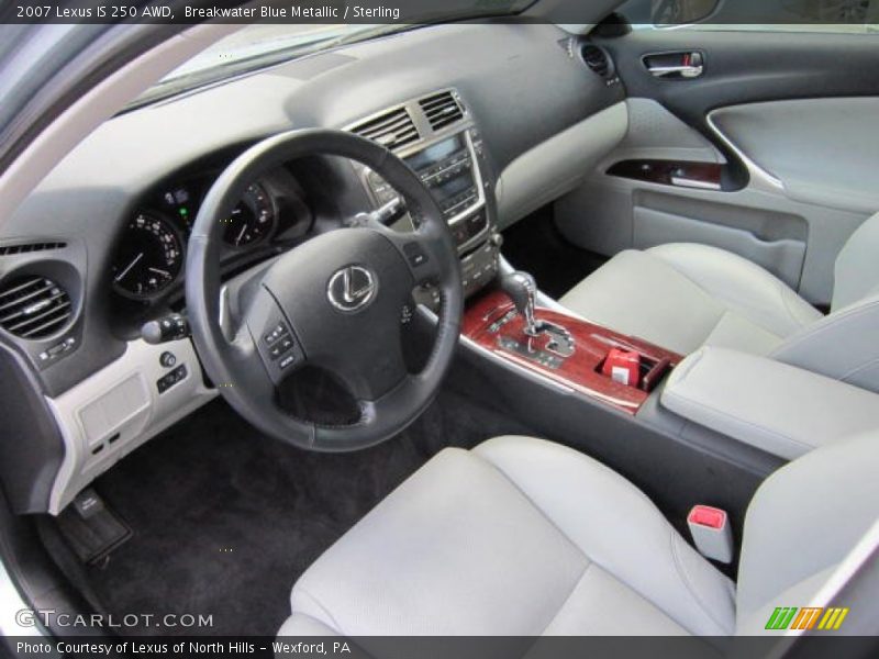 Breakwater Blue Metallic / Sterling 2007 Lexus IS 250 AWD