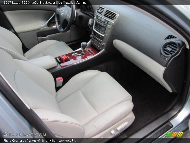 Breakwater Blue Metallic / Sterling 2007 Lexus IS 250 AWD
