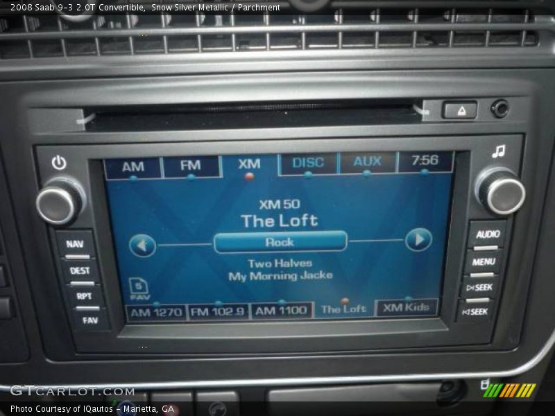 Snow Silver Metallic / Parchment 2008 Saab 9-3 2.0T Convertible