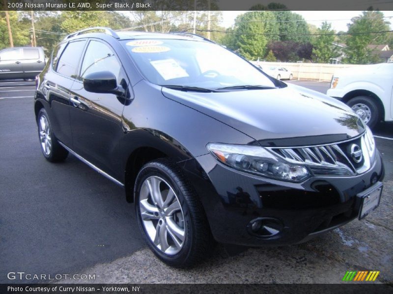 Super Black / Black 2009 Nissan Murano LE AWD