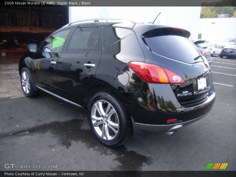 Super Black / Black 2009 Nissan Murano LE AWD