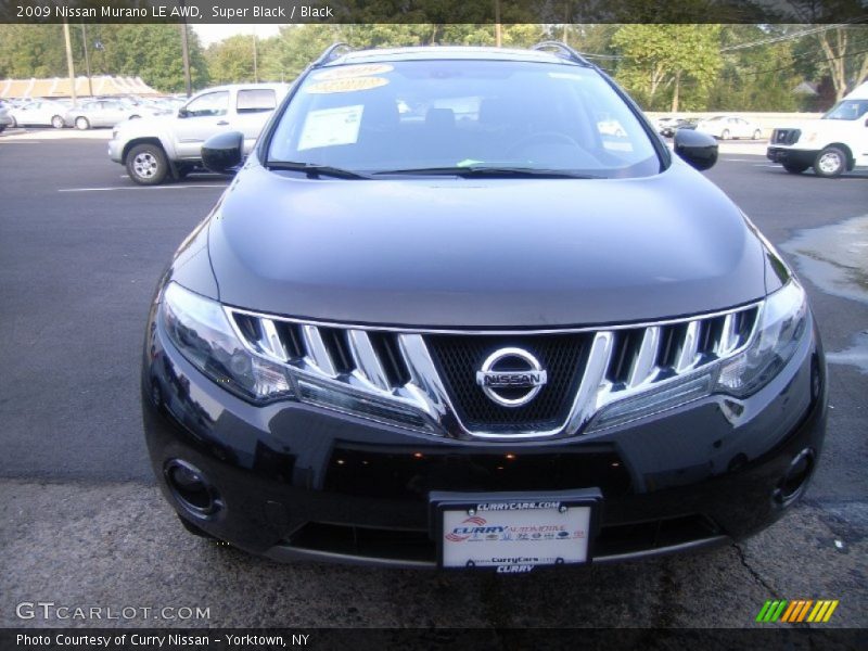 Super Black / Black 2009 Nissan Murano LE AWD