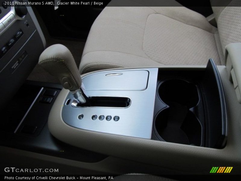 Glacier White Pearl / Beige 2011 Nissan Murano S AWD
