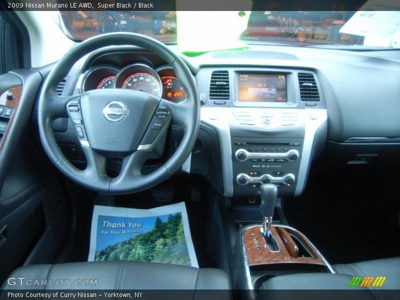 Super Black / Black 2009 Nissan Murano LE AWD