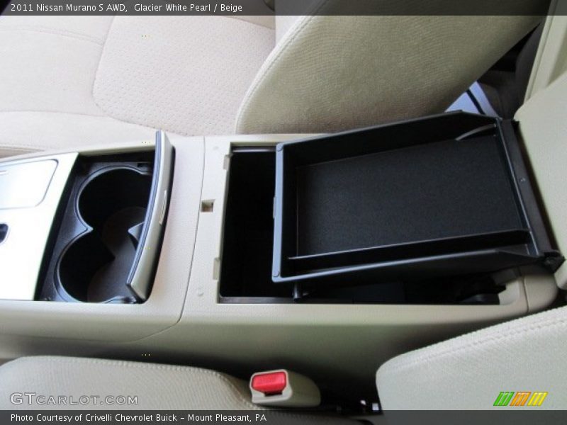 Glacier White Pearl / Beige 2011 Nissan Murano S AWD