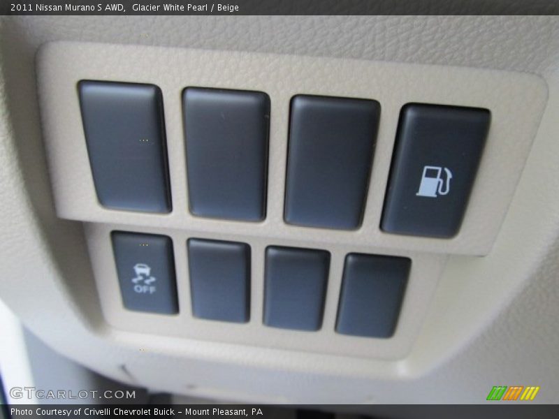 Glacier White Pearl / Beige 2011 Nissan Murano S AWD