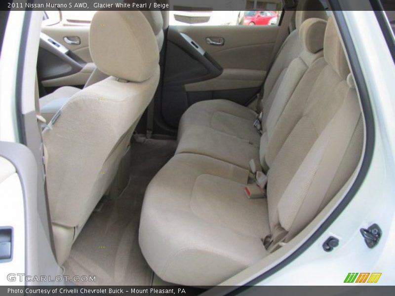Glacier White Pearl / Beige 2011 Nissan Murano S AWD