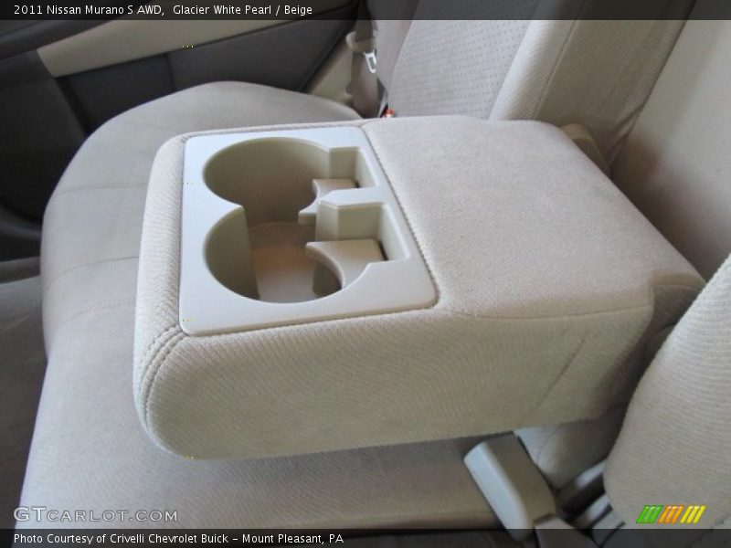 Glacier White Pearl / Beige 2011 Nissan Murano S AWD