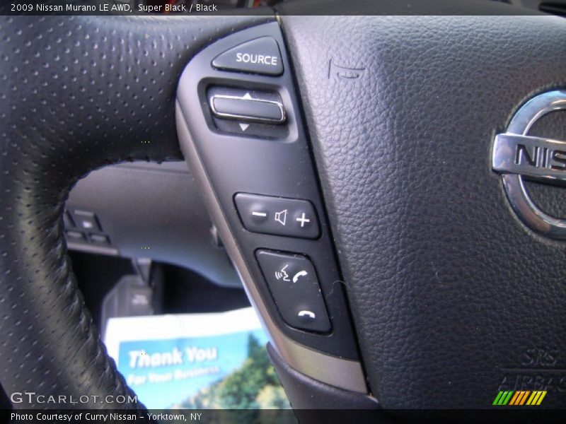 Super Black / Black 2009 Nissan Murano LE AWD