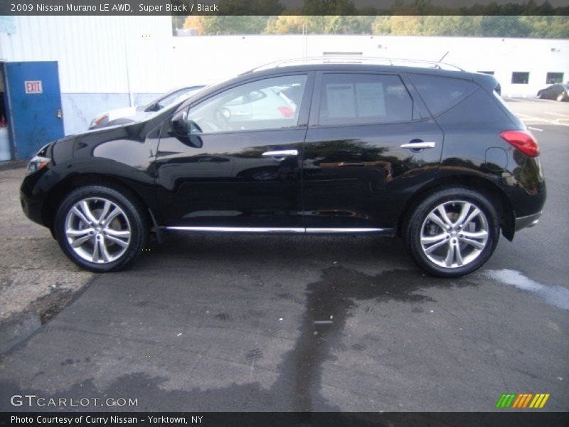 Super Black / Black 2009 Nissan Murano LE AWD