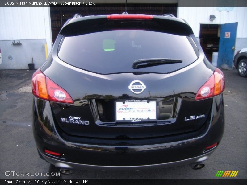 Super Black / Black 2009 Nissan Murano LE AWD